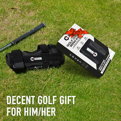 GAIARENA Golf Training Aid Straight Arm Elbow Brace Swing Trainer, Straight Away Swing Trainer Aid to Eliminate Chicken Wing Swing Golf Accessories Practice Equipment Gifts for Men Women Beginner - color: Black