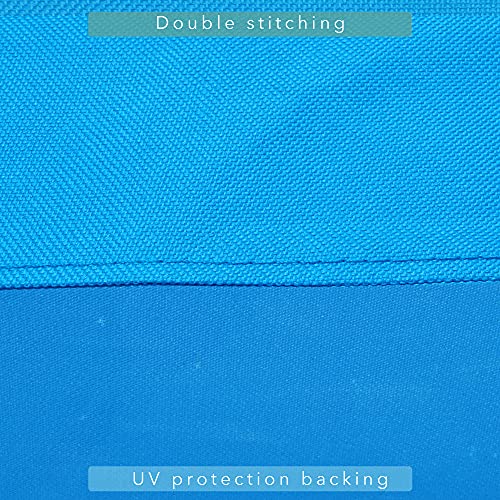 7/8/9FT Heavy Duty 600D Polyester Canvas Billiard Pool Table Cover(7 Colors Available) (Sky Blue, 7-Foot) - color: Sky Blue, size: 7-Foot