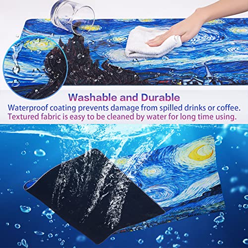 Canjoy Gaming Mouse Pad, Large Extended Mouse Pad Big Computer Mousepad for Home Office Gaming Work 31.5x15.7inch - color: Starry Night