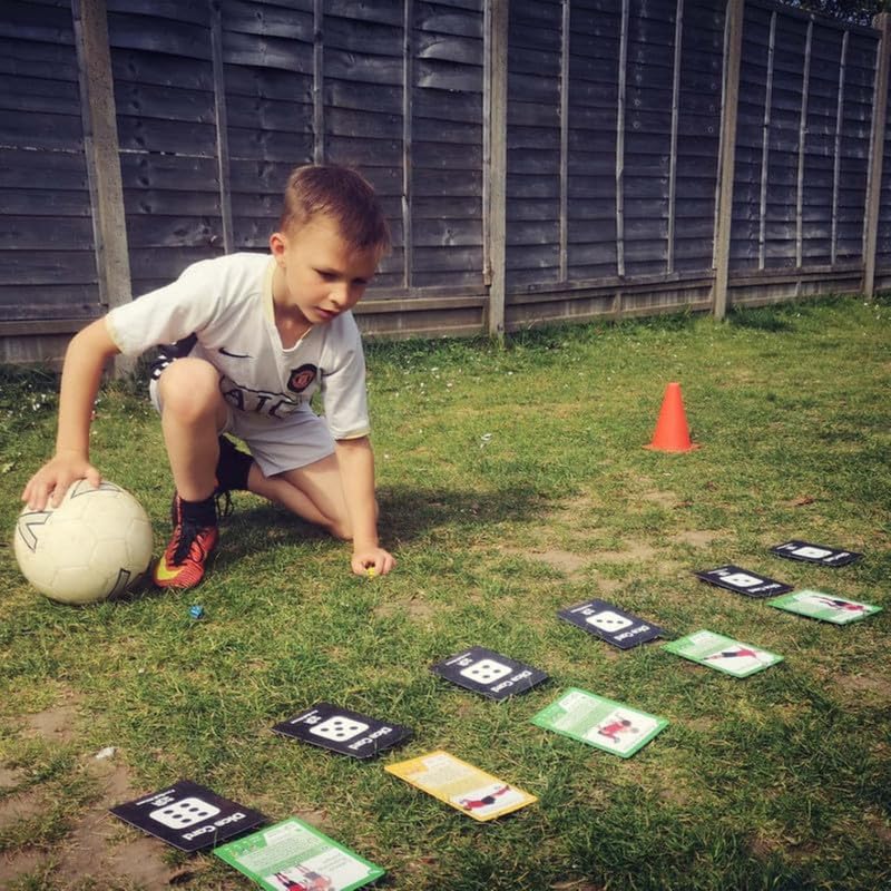 Shuffle Up Soccer Card Games - 70+ Skills Cards, Soccer Gifts for Boys and Girls 7-12 Years Old, Teen and Kids Indoor Training Equipment, Outdoor Backyard Game, Practice Toys, Stamina and Strength