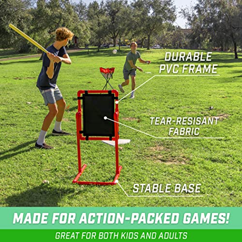 GoSports Baseball Strike Zone Target for Plastic Balls - Compatible with Blitzball and Wiffle Ball - style: Small 22" x 18"