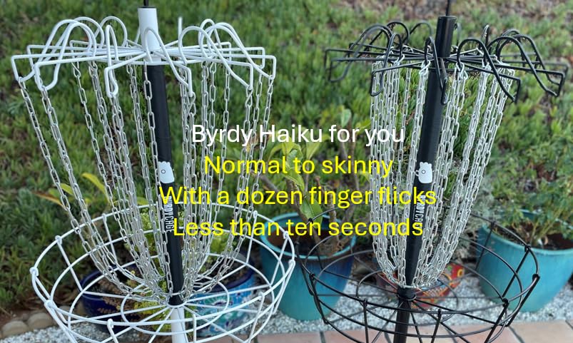 2-in-1 Adjustable Disc Golf Basket - Standard to Skinny Target - color: Lavender