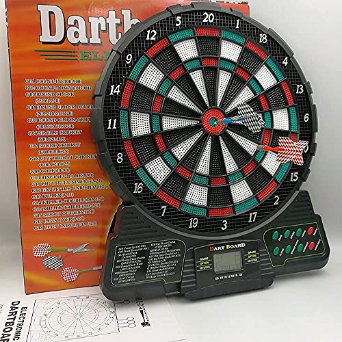 Electronic Dart Board, Professtional Automatic Scoring Electronic Darts Boards Adults Target Safety Leisure Entertainment with 6 Darts + 18 Tips