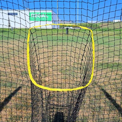 Disc Store Disc Golf Training Net - 7x7 Disc Golf Net for Throwing Practice - Sturdy and Portable Practice Net for Backyard Indoor and Outdoor Games - Includes Convenient Carrying and Storage Bag