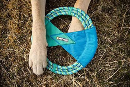 Ruffwear, Pacific Ring Dog Toy, Interactive Fetch and Tug Toy for Playing and Training, Aurora Teal - color: Aurora Teal