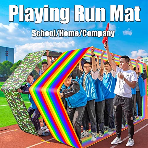 Playing Run Mat Adult Children Group Cooperative Running Mat, Wear Resistant Waterproof Oxford Cloth Gaming Running Mat, Multiplayer Cooperative Game (Size : Adult-6M//20FT) - size: Adult-6M//20FT