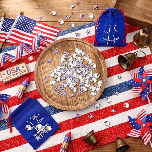 Sotiff 24 Sets 250th Anniversary USA Tic Tac Toe 4th of July Party Games with Drawstring Bags for Classroom Activities Independence Day Patriotic Party Favor Supplies - style: 250th Anniversary Usa