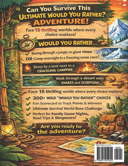 Would You Rather Book for Kids: Survival Edition: 15 Adventure Worlds, 300+ Epic Choices & Interactive Activities to Build Critical Thinking, Smart Decision-Making & Family Game Night Fun (Ages 8–12)