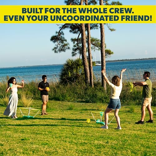 The Original Cone Toss Outdoor Target Tossing Outdoor Game | A New Twist on Cornhole and Bean Bag Toss Games | Perfect for Family, Friends, BBQs, & Tailgates | Fun for all Ages, 8 and Up