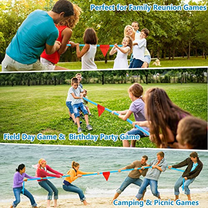 2 in 1 Pool Toys Games Set Inflatable Tic Tac Toe with Cup Holder, Ring Toss, Tug of War Rope for Kids and Adults, Outdoor Field Day Birthday Party Yard Backyard Camping Picnic Easter Games