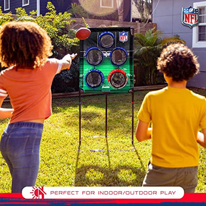 Franklin Sports Target Toss Games - Kids Football + Baseball Target Toss Games for Indoors + Outdoors - Fun Football + Baseball Throwing Games for Kids - Includes Targets + Mini Toy Balls - style: NFL Football