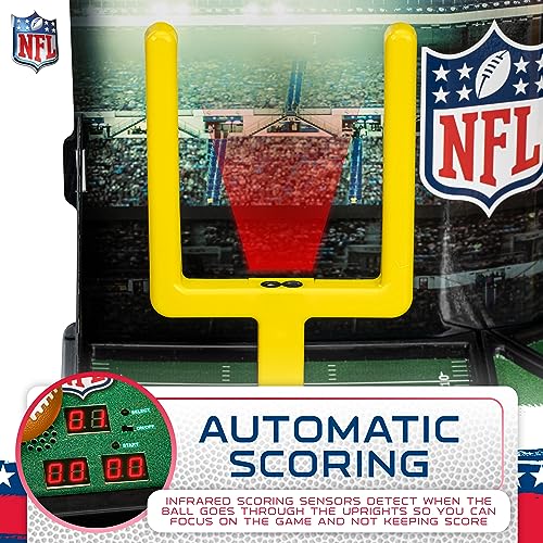 Franklin Sports Mini Football Field Goal Tabletop Game - Flying Field Goal Mini Football for Kids + Adults - Fun Indoor Sports Table Game for All Ages - Tabletop Toy