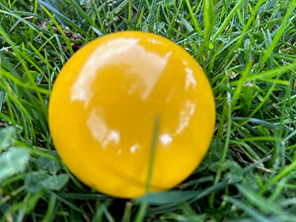 BuyBocceBalls Listing - Premium Quality, Official Tournament-Grade Pallino or Pallina for Bocce - Regulation Size 60mm - Yellow - Use with 100, 107 or 110+mm Bocce Balls - size: 60mm (Pack of 2)