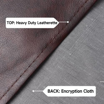 GSE Games & Sports Expert 9' Brown Heavy-Duty Leatherette Shuffleboard Table Cover for Shuffleboard Table Accessories - color: Brown-9ft
