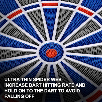 Electronic Dartboard, Dual Speakers with Automatic Voice Announcing Score, High Definition LCD Display, Includes 12 Soft Tip Darts, Suitable for Family Gatherings Bar Entertainment - style: with lamp