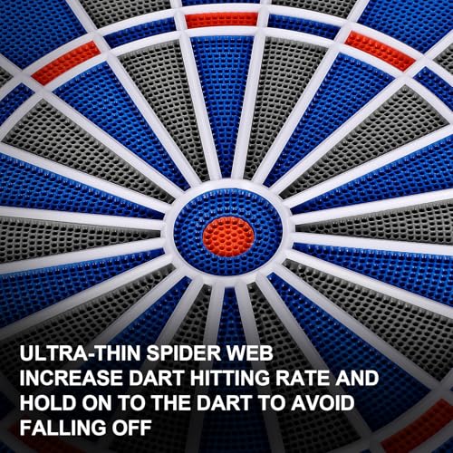 Electronic Dartboard, Dual Speakers with Automatic Voice Announcing Score, High Definition LCD Display, Includes 12 Soft Tip Darts, Suitable for Family Gatherings Bar Entertainment - style: asic style