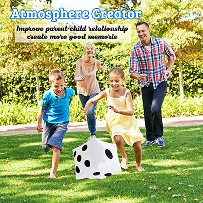 3Pack 13 Inch Jumbo Inflatable Dices,Fun Giant Large Inflatable Dice for Indoor Outdoor Board Game,Pool Party,Lawn Floor Games