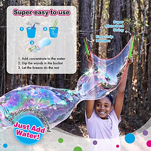 WOWmazing Grab-N-Go Kit: Incl. Wand, Jumbo Bubble Concentrate, Bucket, and Tips & Trick Booklet | Outdoor Toy for Kids, Boys, Girls | Bubbles Made in The USA - style: Grab-N-Go