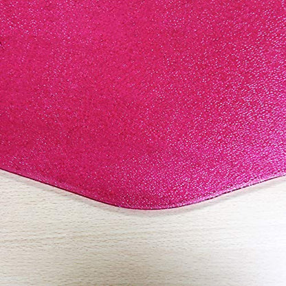 FLRFC121001009RC - Cleartex 9Mat Ultimat Polycarbonate Chairmat for Hard Floor in Cerise Pink (38 X 39) - color: Cerise Pink