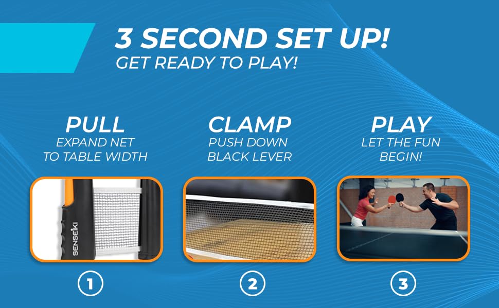 Ping Pong Paddles - High-Performance Set with Premium Table Tennis Rackets, 3-Star Ping Pong Balls, Compact Storage Case | Table Tennis Set - style: 2 racket+ 3 ball + net
