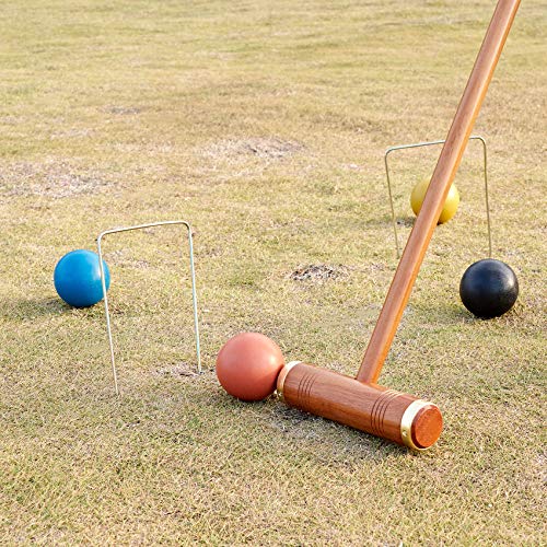 Deluxe Croquet Wickets, 9 Colorful Square Arrow Wickets - 10.6" x 6.7" Replacement Set for Six Players Croquet Sets - size: Deluxe Size
