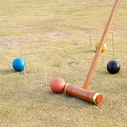 Deluxe Croquet Wickets, 9 Colorful Square Arrow Wickets - 10.6" x 6.7" Replacement Set for Six Players Croquet Sets - size: Deluxe Size