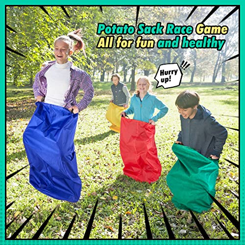 43Pcs Outdoor Giant Tic Tac Toe Bean Bag Toss Games for Kids Adults Family,Large Potato Sack Race Bags Outside Lawn Yard Backyard Carnival Field Day Game, Beach Picnic Camping Birthday Party Games