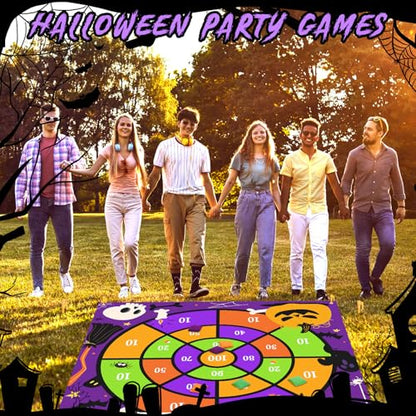 Arrowbash Giant Halloween Bean Bag Toss Game 4.9ft Large Festival Outdoor Lawn Yard Camping Field Day Games for Family Backyard Halloween Fall Thanksgiving Day Party Gift - style: Halloween