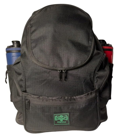 3Skull Disc Golf Bag SK2-30+ Disc Capacity - Ripstop - 5 Storage and 2 Water Bottle Pockets - Frisbee Disc Golf Backpack - Black