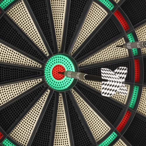 2.7W Electronic Dartboard Cabinet Set 17.32 x 19.88 Inch Electronic Dart Boards for Adults wirh 4 LED Displays Electronic Darts Board Wall Mounted Dart Boards for Adults with 6 Darts