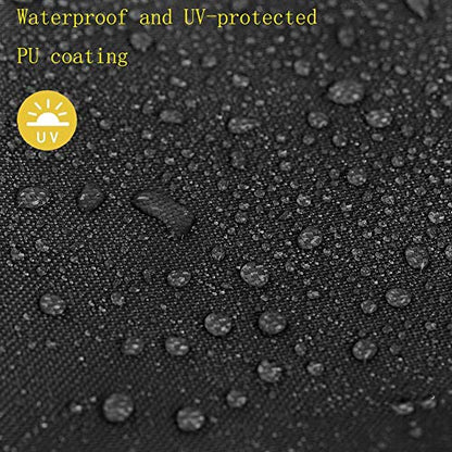 J&C Table Tennis Cover 420D Ping Pong Table Cover Black Full UV Protected Table Tennis Cover Outdoor Waterproof Heavy Duty Ping Pong Table Outdoor Waterproof - color: black