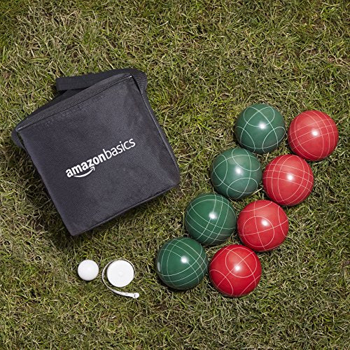 Amazon Basics 100mm Bocce Ball Set