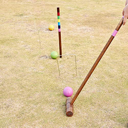 Regulation Size Croquet Wickets, 9 Colorful Square Arrow Wickets - 8.1" x 6.3" Replacement Set for Six Players Croquet Sets - size: Regulation Size