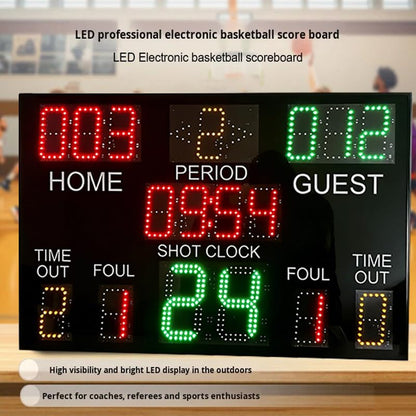 Wireless Basketball Game Electronic Scoring Board 24-Second Timer Integrated Basketball Match Electronic Scorer