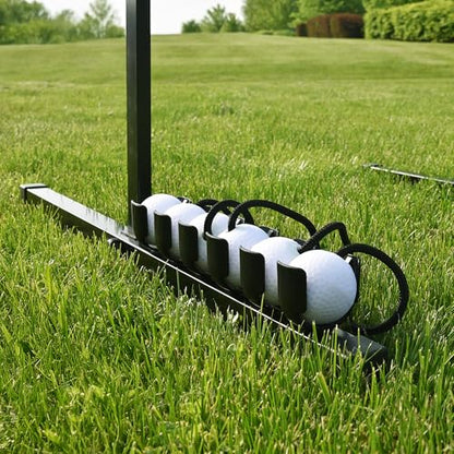 Vivere Ladder Golf Extreme Metal Tournament Edition Ladder Ball Tossing Game with 2 Metal Ladders and 2 Sets of Soft Bolas - Official Equipment