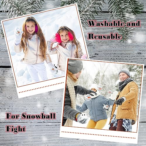 Liliful 60 Pcs Christmas Holiday Novelty Table Tennis Artificial Black and White Plastic Snowman Snowballs Xmas Stockings Goodie Bag Stuffers for Kids Baby Pool Play Table House Toddler Accessories