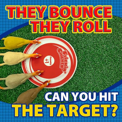 University Games, Flickin Chicken Indoor Outdoor Target Toss Game, The Go Anywhere Game for 2 or More Players Ages 6 and Up