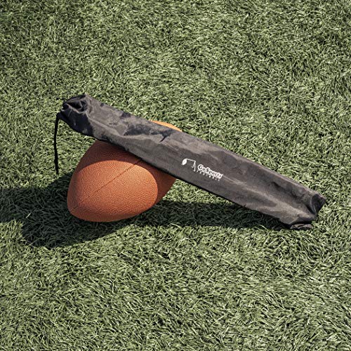 GoSports Football Kicking Tee Metal Place Kicking Stand for Field Goal Kicks - Portable Holder Compatible with All Football Sizes