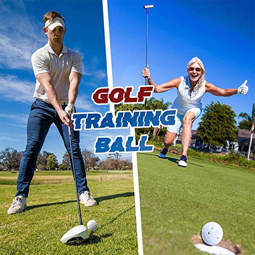 Practice Golf Balls for Backyard, Plastic Golf Training Balls 5 inch Indoor Golf Balls for Driving Range, Swing Training, Indoor Golf Simulators, Outdoor and Home Use - style: 100 PACK