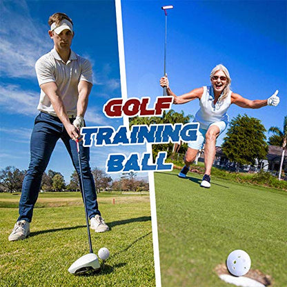 Practice Golf Balls for Backyard, Plastic Golf Training Balls 5 inch Indoor Golf Balls for Driving Range, Swing Training, Indoor Golf Simulators, Outdoor and Home Use - style: 100 PACK