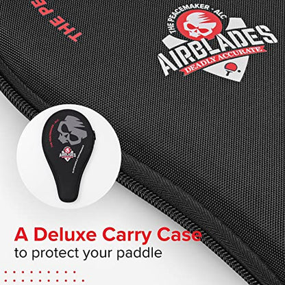 The Peace Maker ALC - Professional Ping Pong Paddle - Carbon Fiber Table Tennis Racket Producing Maximum Spin & Control for All Levels - Hard Carry Case & Ergonomic Handle. - style: Mens