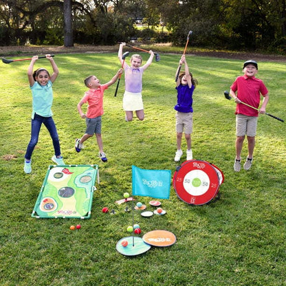 PGA Tour Tee-UP Golf Practice Disc Targets, Multi Color, 5" Diameter, 4 Pack