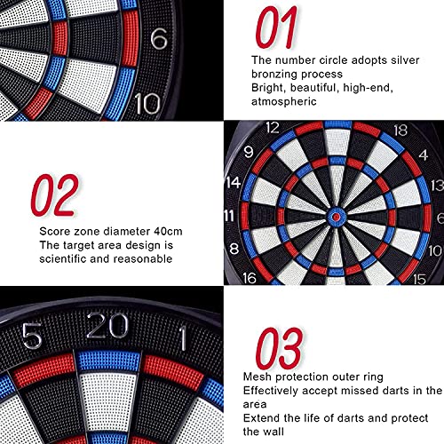 Electronic Dart Board, Electronic Dart Board, Electronic Dartboard, Soft Tip Dartboard Set LED Display Scoreboard, 6 Darts 24 Tips for 8 Players, Battery Supply