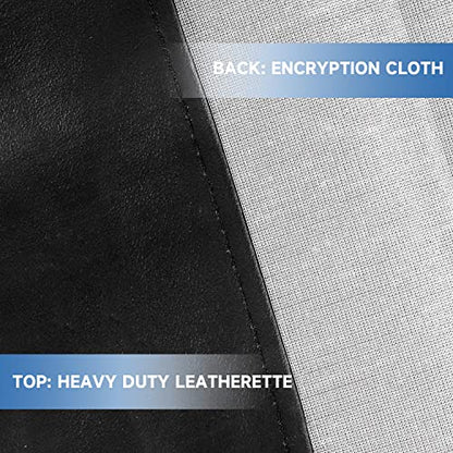 GSE Games & Sports Expert Billiard Table Covers, 7'/8'/9' Waterproof & Tearproof Heavy Duty Leatherette Pool Table Cover (Several Colors Available) - color: Black - 7ft