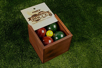 St. Pierre Tournament Bocce Set in Wood Box