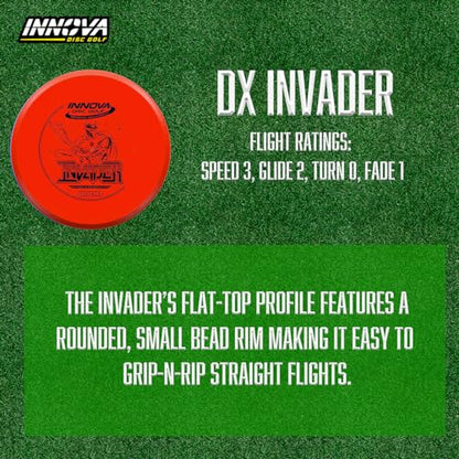 Innova Disc Golf Set 3 Pack – Disc Golf Starter Set for Beginners with Disc Golf Driver, Mid-Range, Disc Golf Putter DX Valkyrie, DX Invader, DX Mako3 and Mini