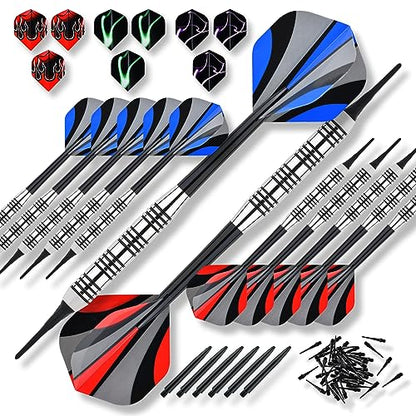 Steel Tip Darts Set 18 Grams15 Pack Steel Barrels - style: s pc 12