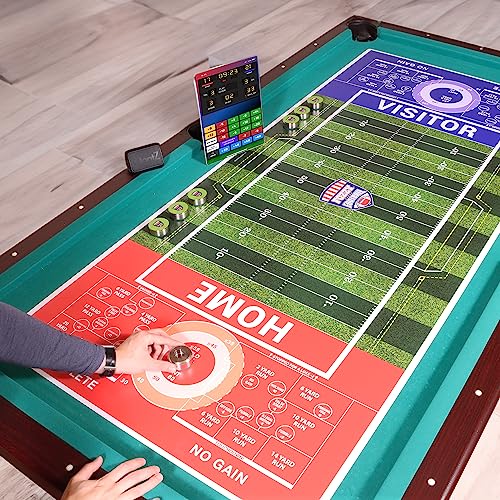 Large Football Game | Shuffleboard Style American-Rules Football Game for Your Man Cave, Gameroom, Kitchen Table or Dining Tabletop Conversion - size: 32" x 70"