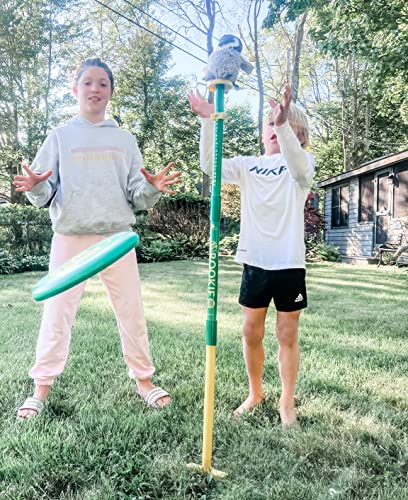 Bottle Bash Outdoor Flying Disc Game Set – Frisbee Toss Backyard and Beach Game for Family, Adult & Kids - Beersbee & Polish Horseshoes - color: Rookie (Bottles Not Included)