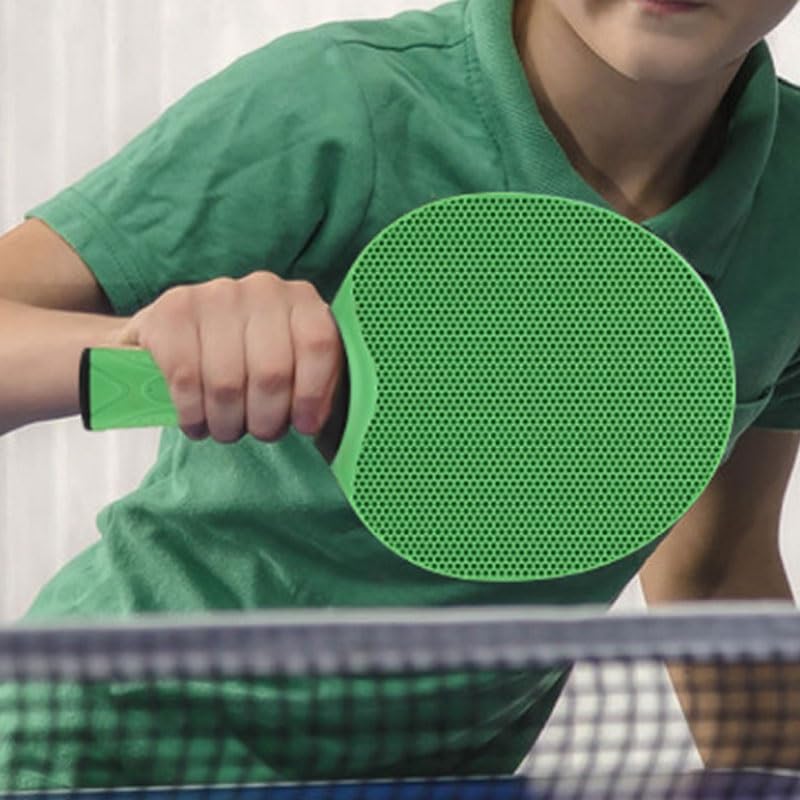 Table Tennis Bat Rubber Integrated Straight Handed Cross - color: Gray